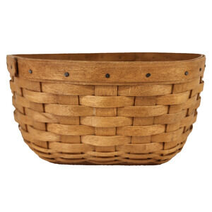Joanie Jenkins Handcrafted Octagon Basket 10” Wood Bottom Kitts Hill OH Country